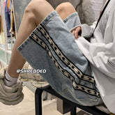 Men Jeans Summer Loose Straight Casual Shorts